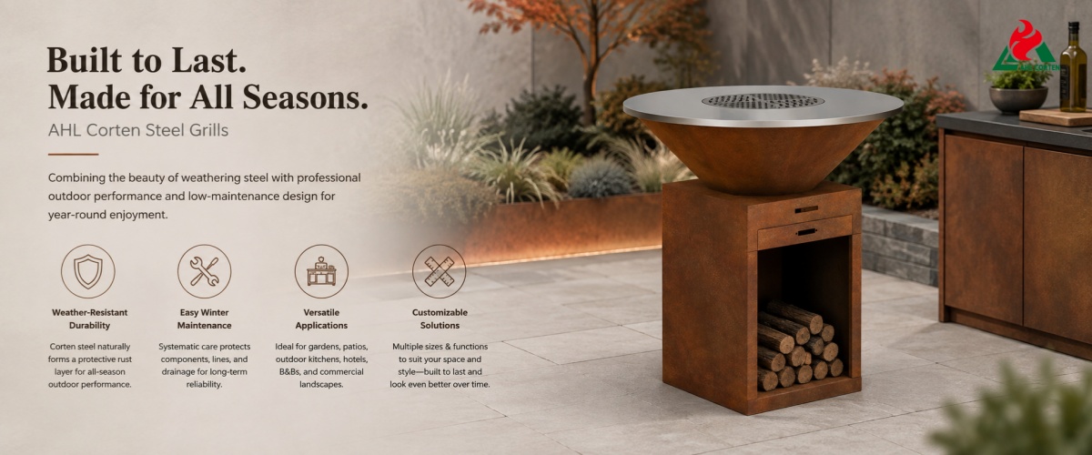 Key Advantages of AHL Corten Steel Grills Winter Maintenance